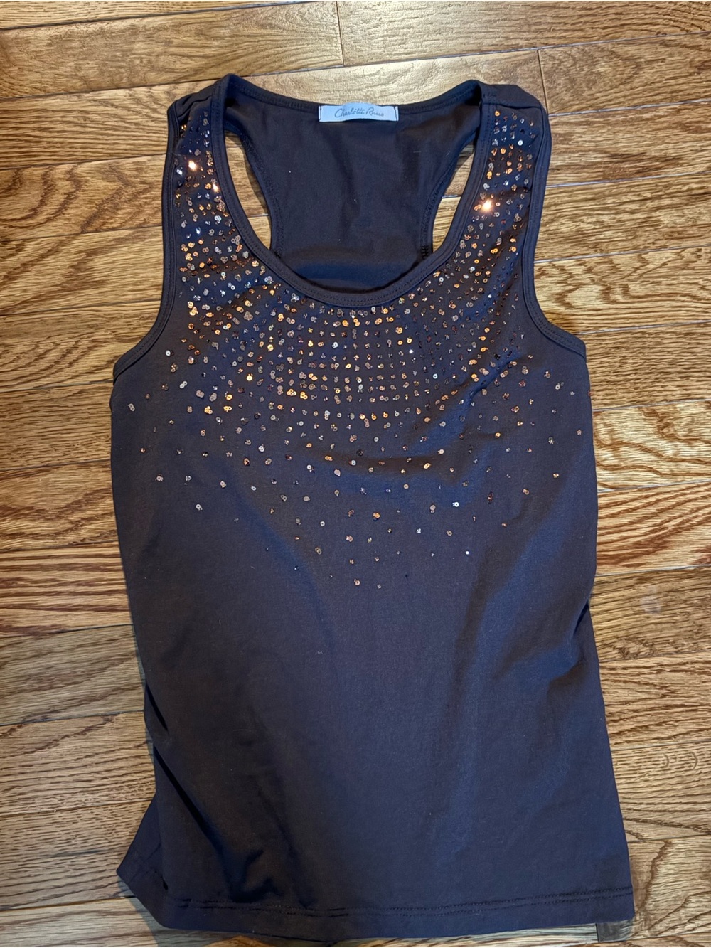 Y2K charlotte Russe sequin tank top